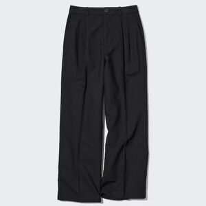 Uniqlo Wide Leg Pants in Black, Small 26/27, Minimalist, VGUC, Linen Blend